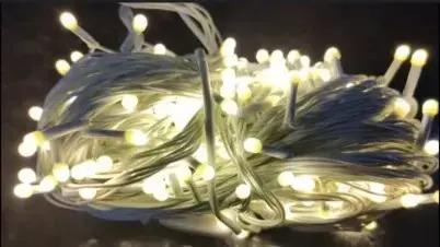 Led Series String Lights 8mm Pixel Warm White