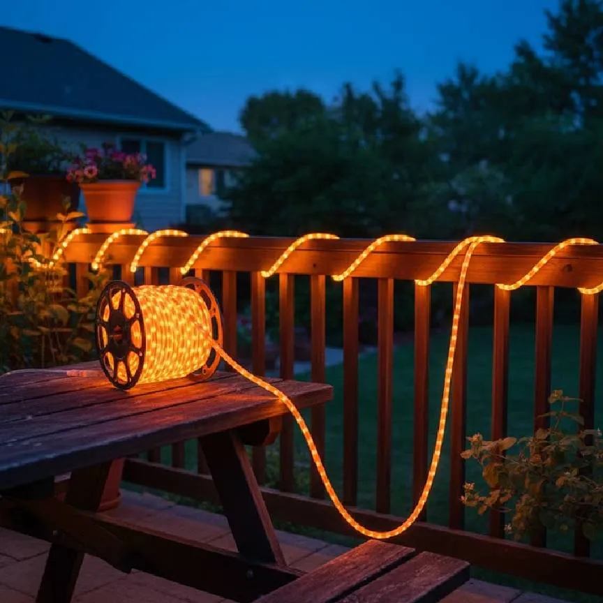 STILL ROPE LIGHT (120 LED) ORANGE